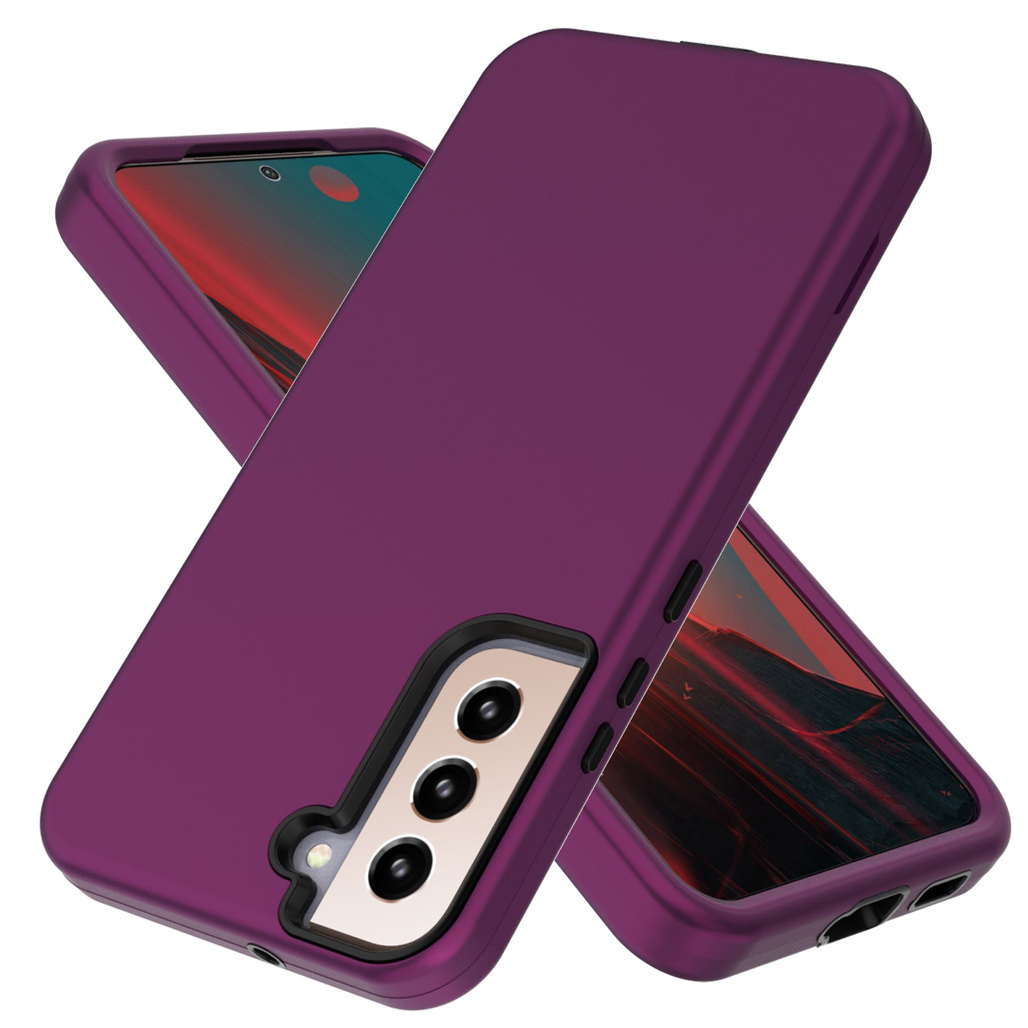 GW03 For Samsung Galaxy S23 Thicken TPU PC Phone Case Rubberized Anti-fingerprint Phone Cover GW03 For Samsung Galaxy S23 Thicken TPU PC Phone Case Rubberized Anti-fingerprint Phone Cover